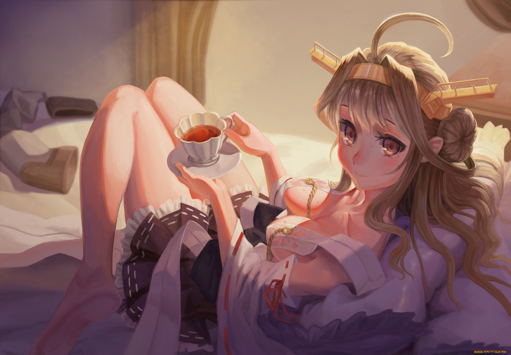 , kantai collection, , , , kancolle, ecien, kongou, kantai, collection, , 